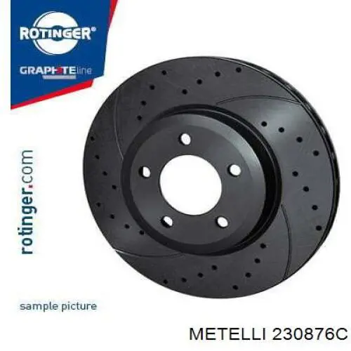 230876C Metelli Диск тормозной передний