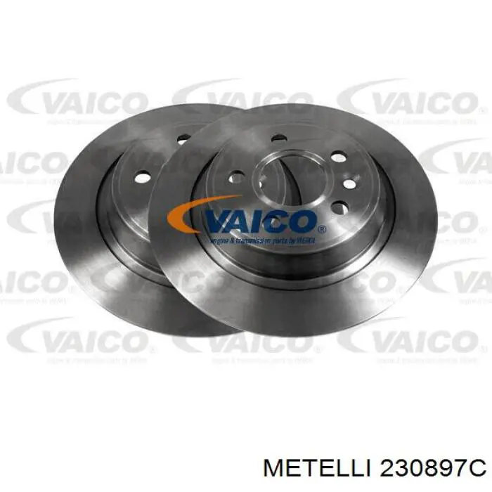 Купить 230897C Metelli Диск тормозной задний