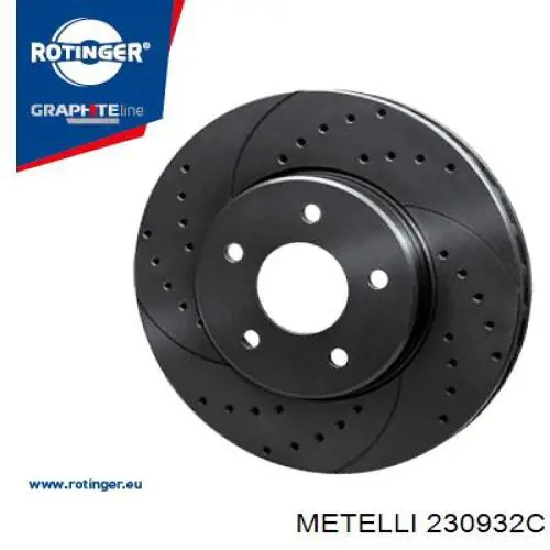 Передний тормозной диск Metelli 230932C