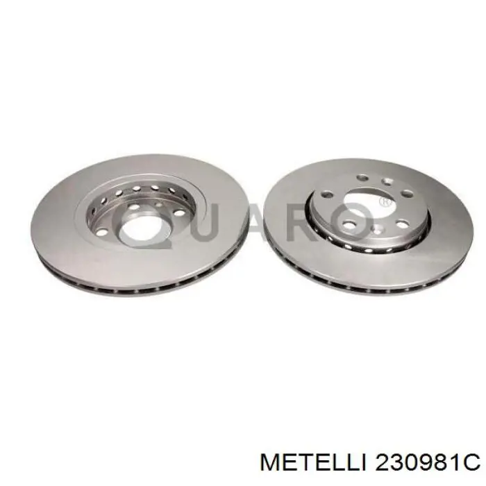 230981C Metelli Диск тормозной передний