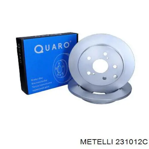 Купить 231012C Metelli Диск тормозной задний