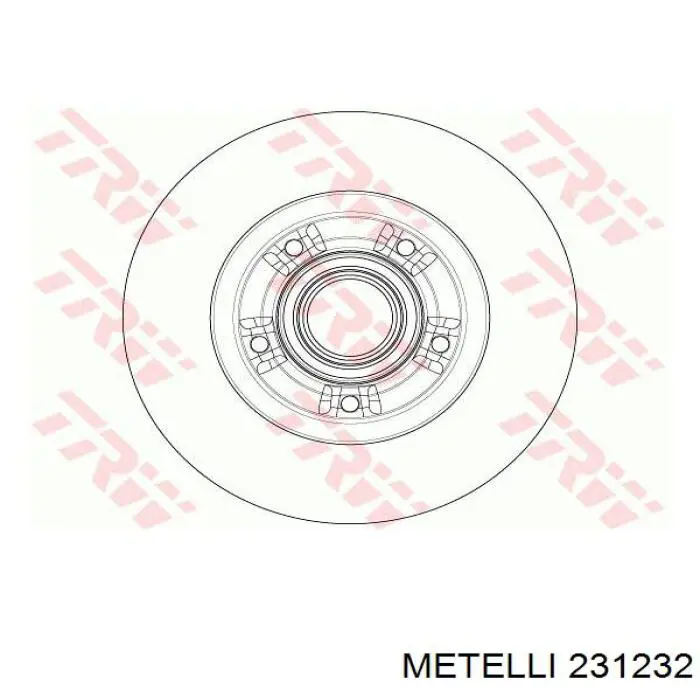 Задний тормозной диск Metelli 231232 цена, от 91.23 USD