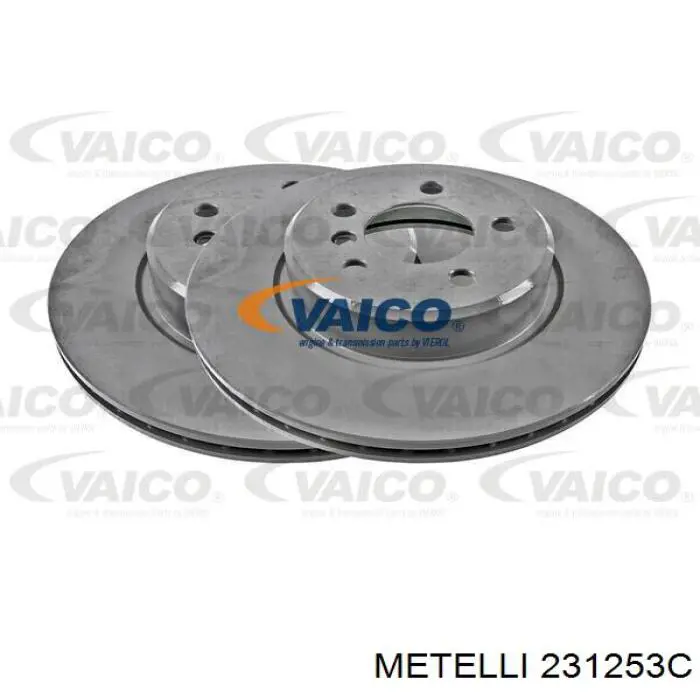 Передний тормозной диск Metelli 231253C