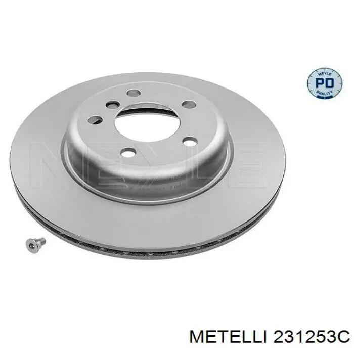 231253C Metelli Диск тормозной передний