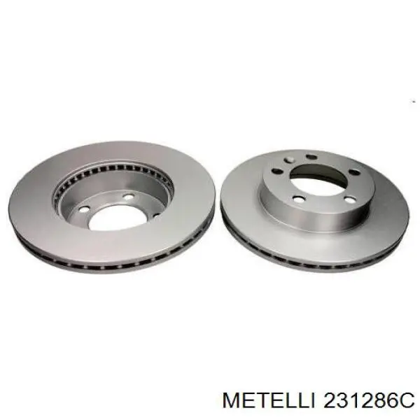 Передние тормозные диски 231286C Metelli