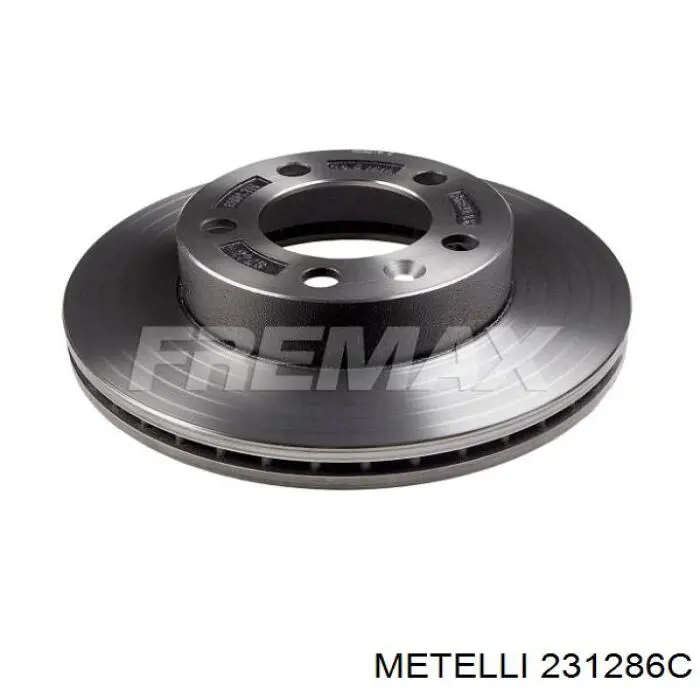 231286C Metelli Диск тормозной передний