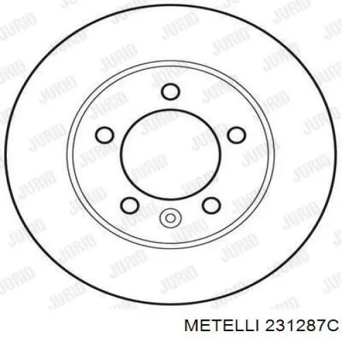 Задний дисковый тормоз Metelli 231287C
