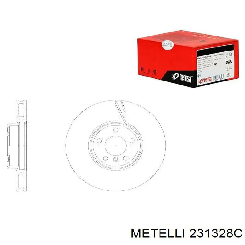 Купить 231328C Metelli Ротор тормозной