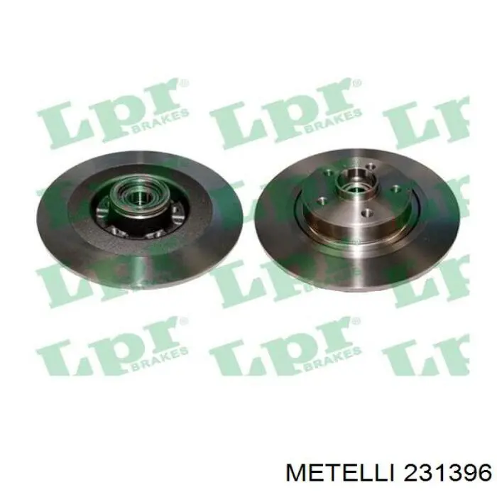 231396 Metelli Disco do freio traseiro