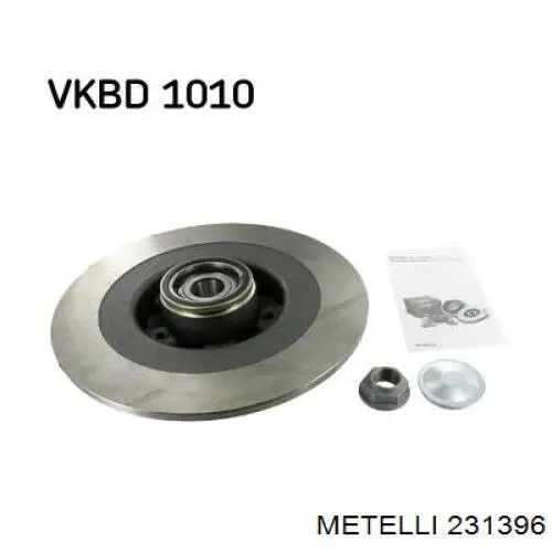 Disco do freio traseiro 231396 Metelli