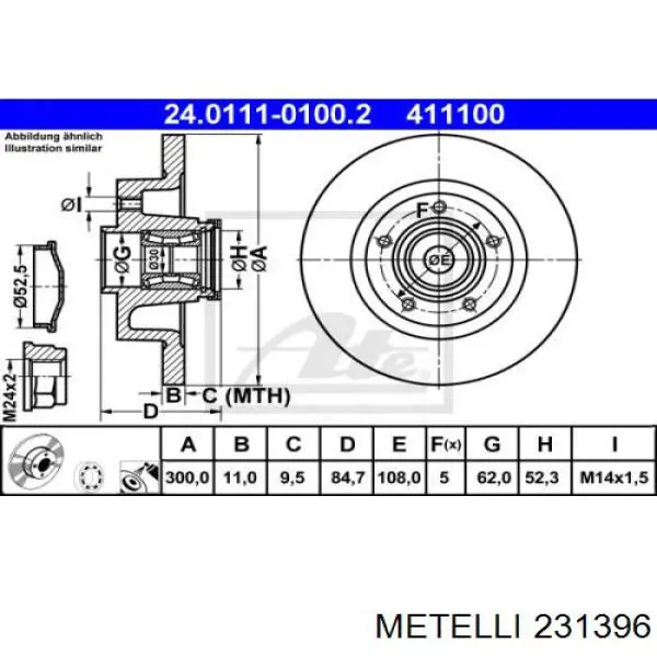 Disco do freio traseiro Metelli 231396 preço, a partir de 148,52 USD