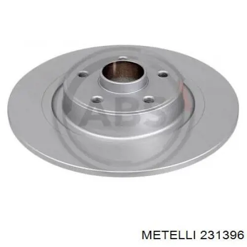 Disco do freio traseiro Metelli 231396
