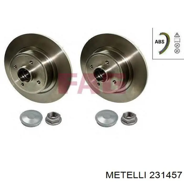Задний тормозной диск Metelli 231457 цена, от 76.44 USD