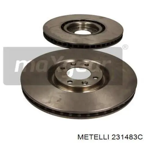 Передние тормозные диски 231483C Metelli