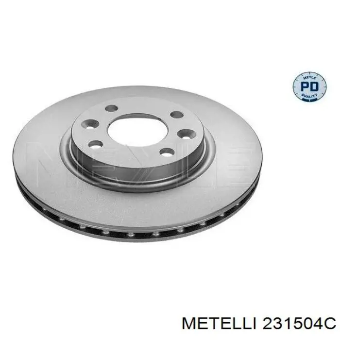 Диск гальмівний передній 231504C Metelli