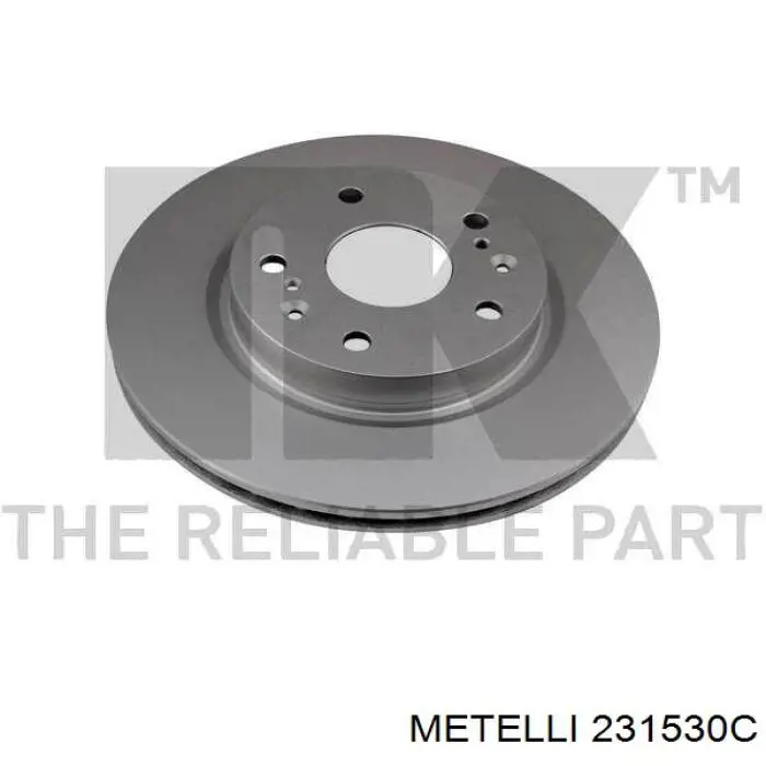 231530C Metelli Диск тормозной передний