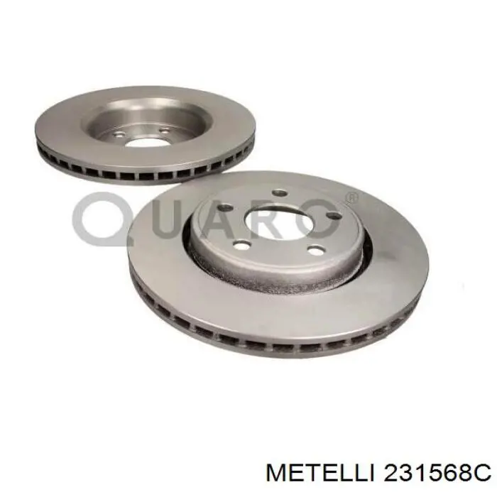 Передние тормозные диски 231568C Metelli