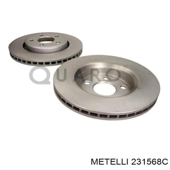 231568C Metelli Диск тормозной передний