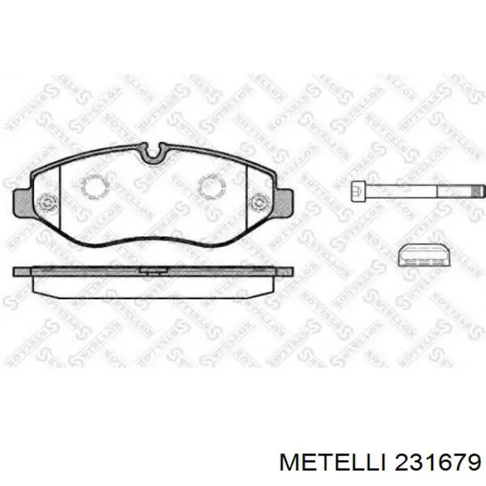 Задний дисковый тормоз Metelli 231679