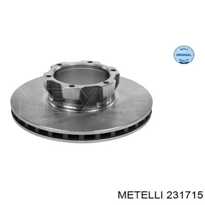 23-1715 Metelli диск тормозной передний