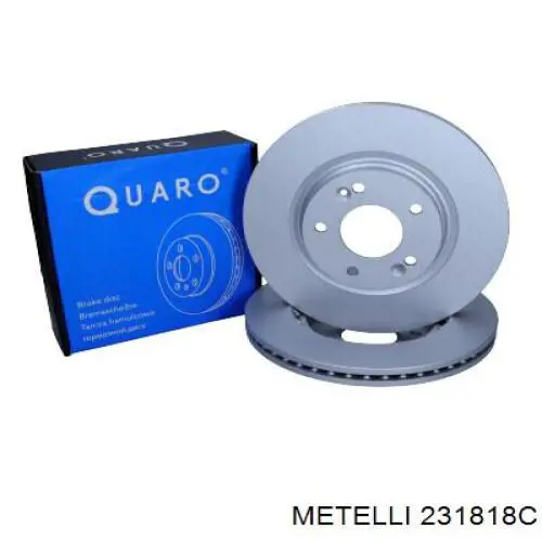 Передние тормозные диски 231818C Metelli