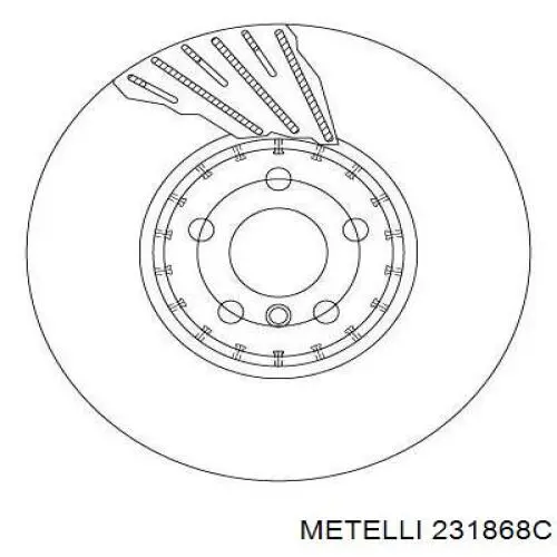 Тормоз дисковый передний Metelli 231868C цена, от 83.83 USD
