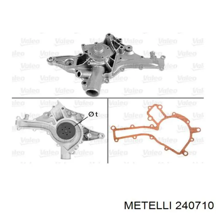 240710 Metelli Насос водяной