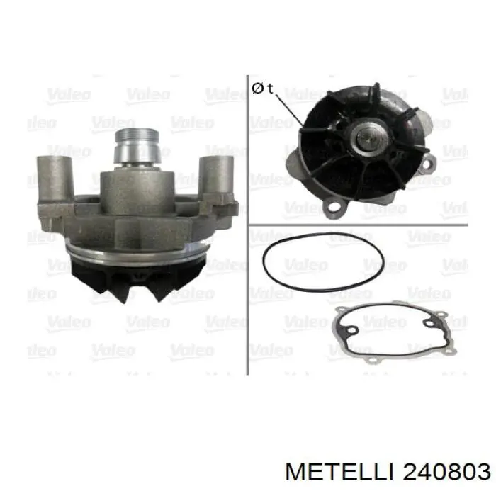 Водяной насос Metelli 240803