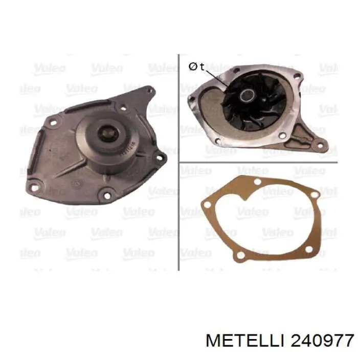 240977 Metelli Насос водяной