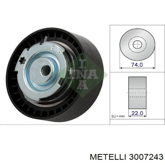 Комплект ремня ГРМ 3007243 Metelli