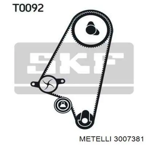 3007381 Metelli correia do mecanismo de distribuição de gás, kit