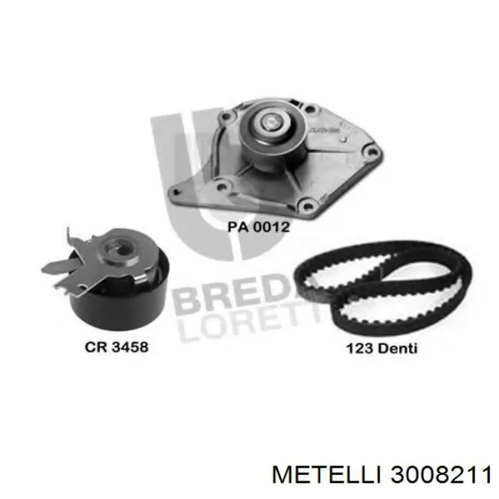 Комплект ГРМ 3008211 Metelli