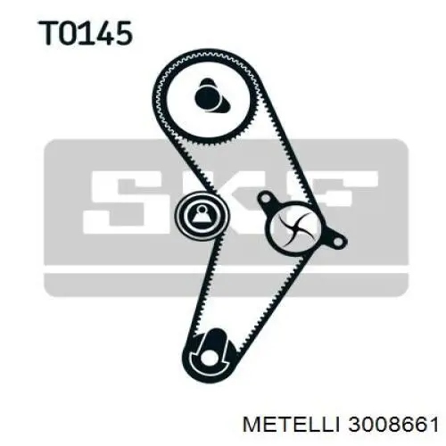 ГРМ ремни, комплект Metelli 3008661 цена, от 66.21 USD