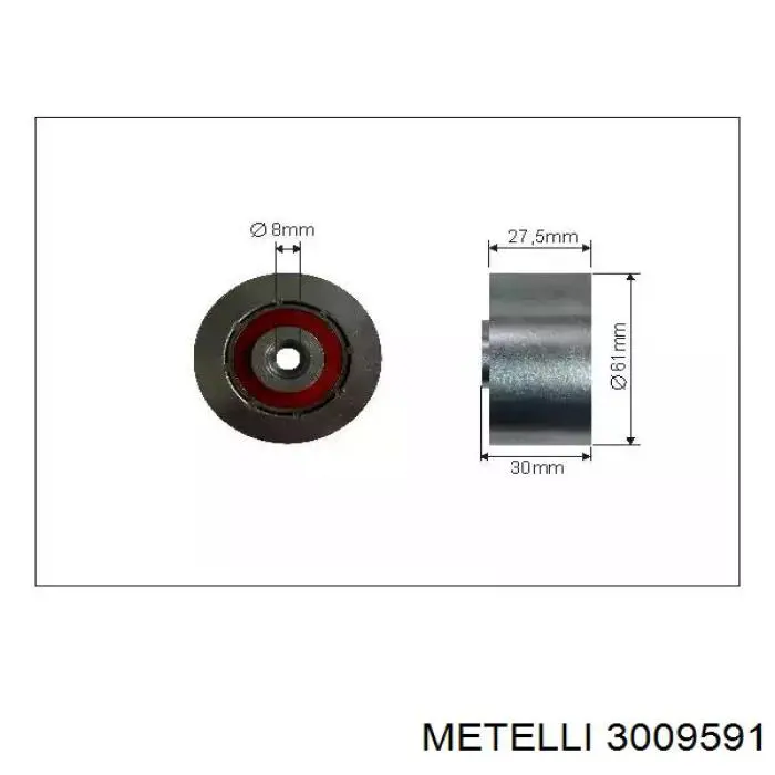 Комплект ГРМ 3009591 Metelli
