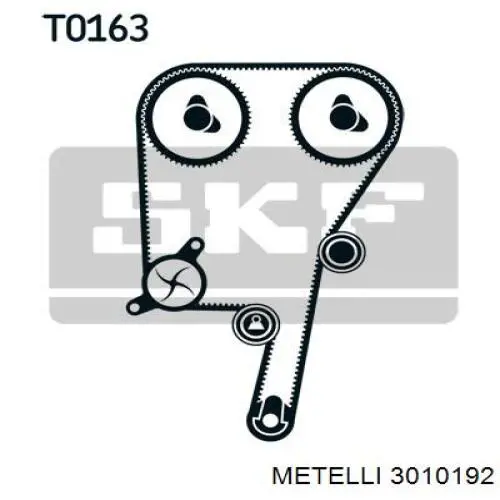 Купить 3010192 Metelli Комплект ГРМ