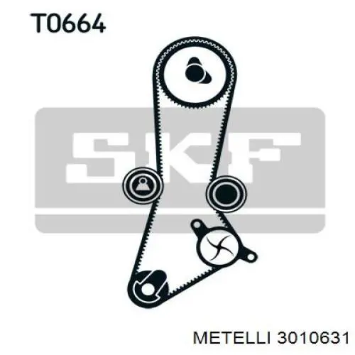 Комплект ГРМ 3010631 Metelli