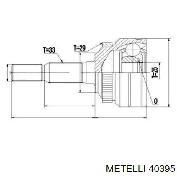 40395 Metelli цилиндр тормозной колесный рабочий задний
