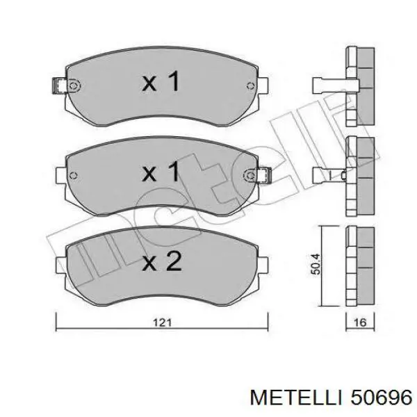 Цилиндр тормозной главный 50696 Metelli