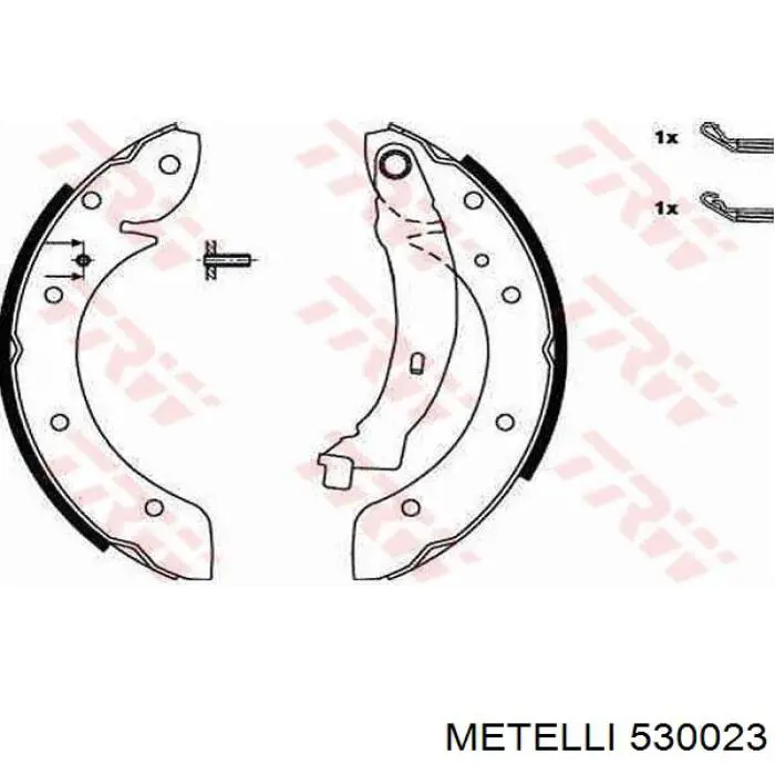Тормоза рабочие задние ножные и тормозные барабаны Metelli 530023 цена, от 22.45 USD