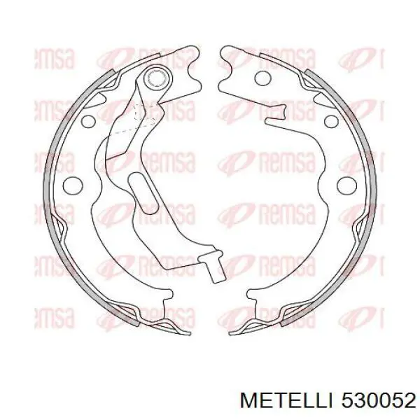 Тормозные колодки стояночного тормоза Metelli 530052 цена, от 18.72 USD