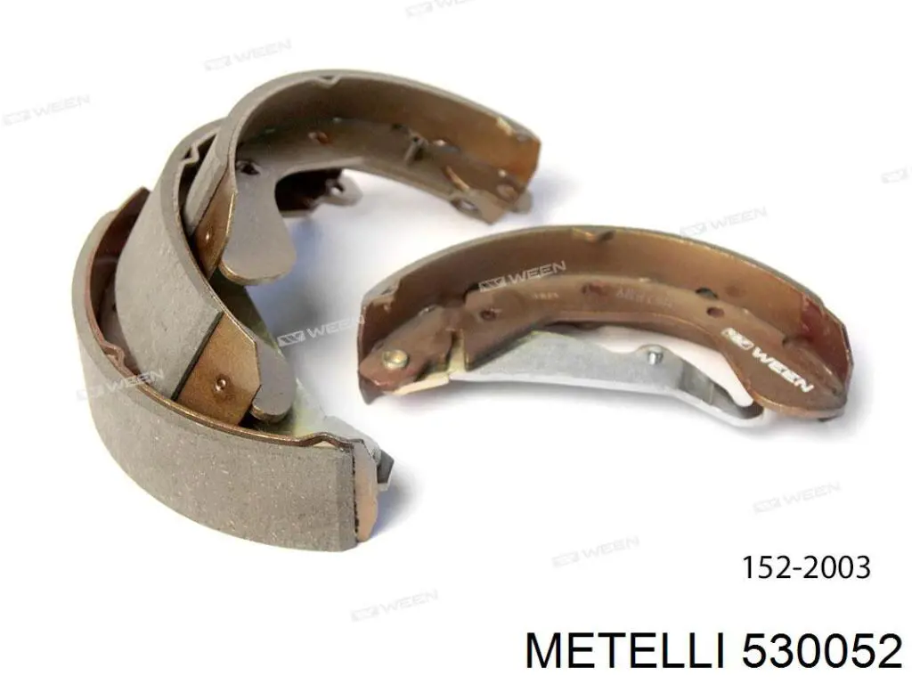 Колодки ручника 530052 Metelli