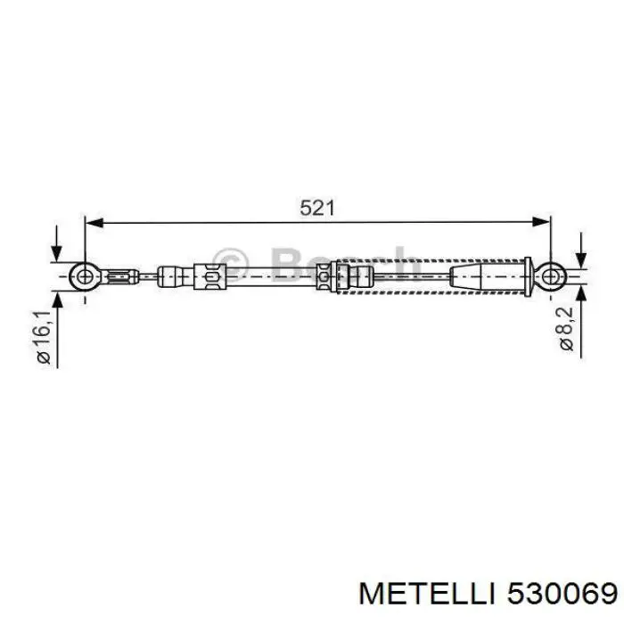 Барабанные колодки Metelli 530069