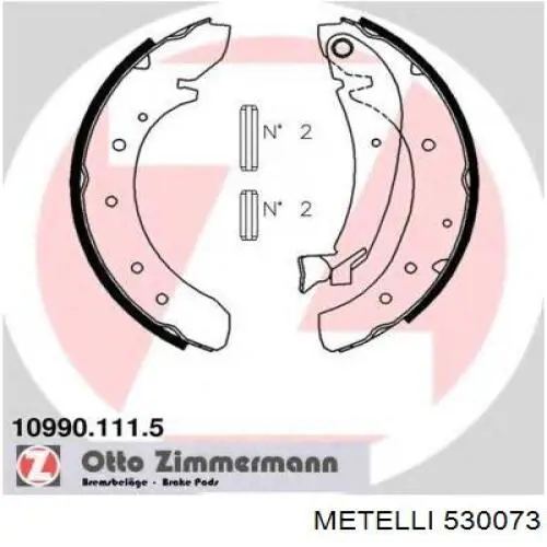 Барабанные колодки Metelli 530073