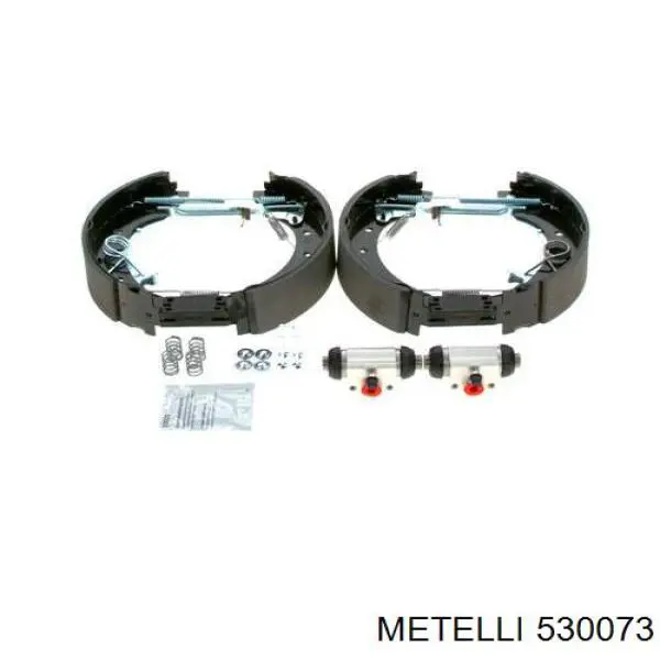 Купить 530073 Metelli Задние барабанные тормозные колодки