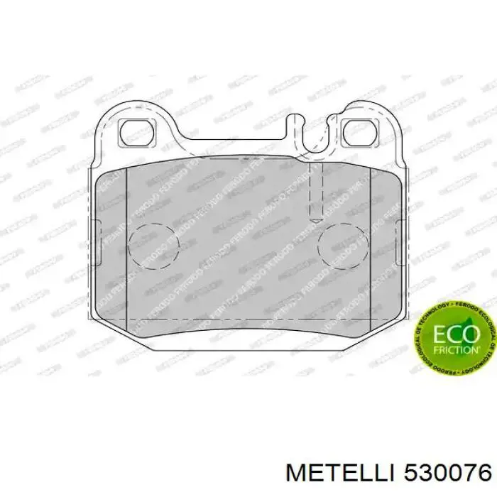 Купить 530076 Metelli Задние барабанные тормозные колодки