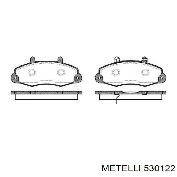 Барабанные колодки Metelli 530122