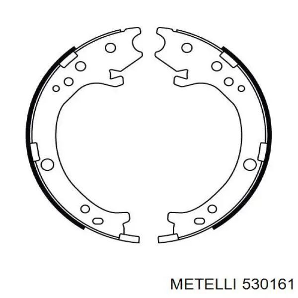 Колодки ручника 530161 Metelli