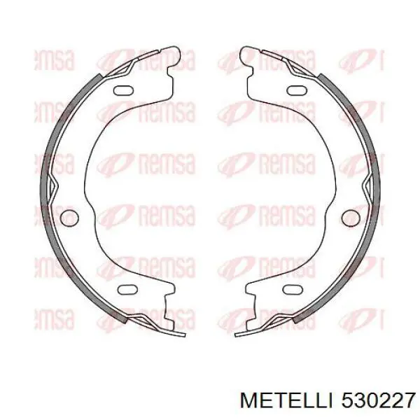 Колодки ручника 530227 Metelli