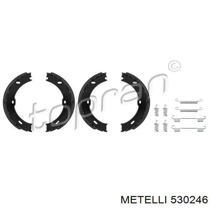 530246 Metelli Тормозные колодки ручника