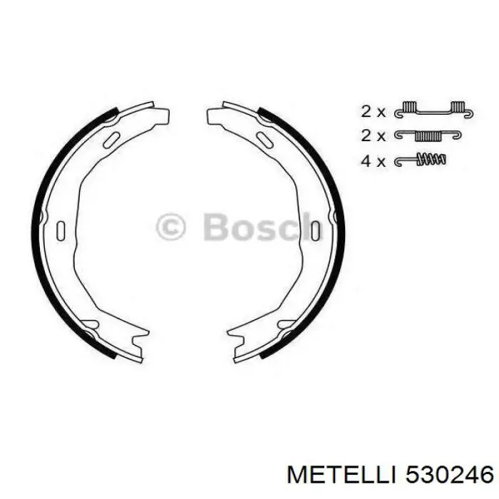 Тормозные колодки стояночного тормоза Metelli 530246 цена, от 16.41 USD